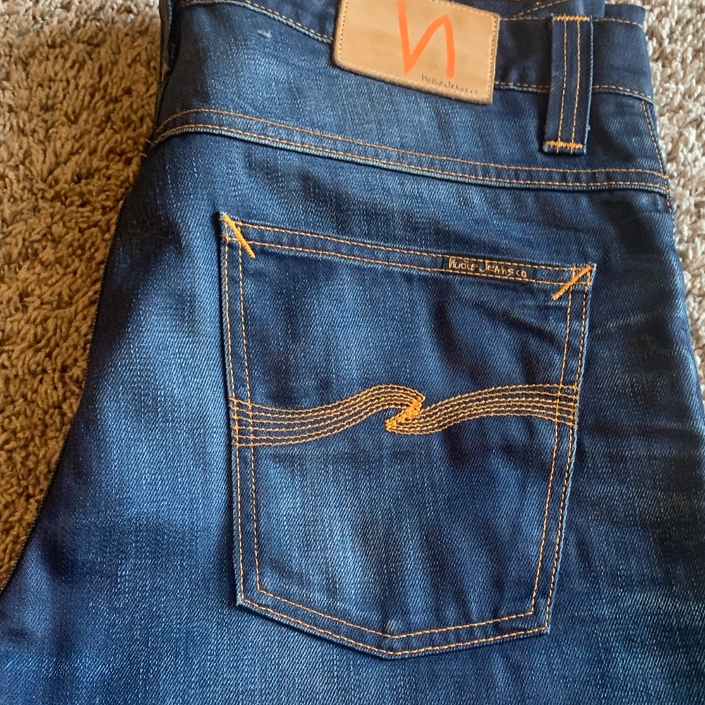 Nudie Jeans W33 L34 Blue Denim